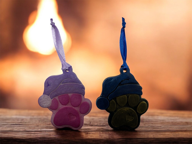 Suspension de Noël "patte de chien"