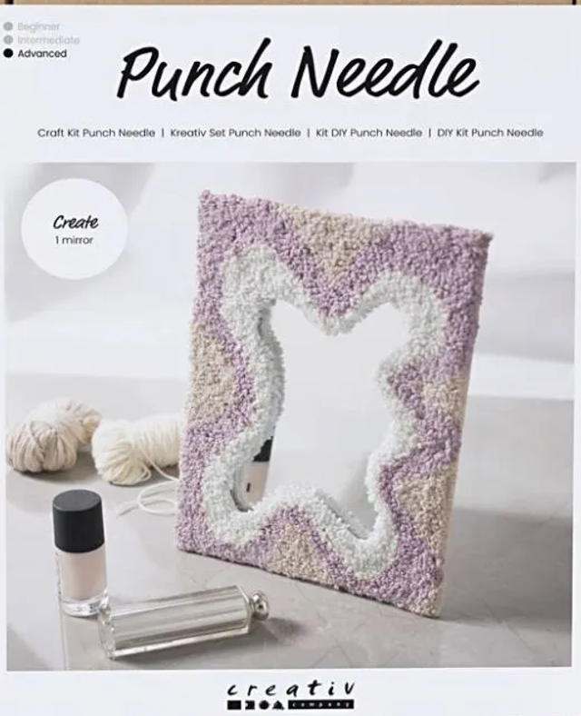 Creativ: Punch needle spiegel