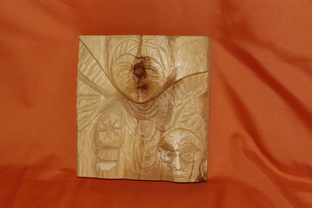 Handgeschnitztes Bild "Mann"