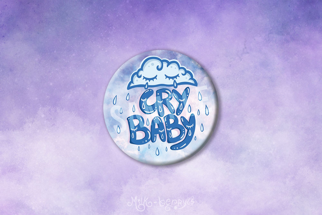 Badge 56mm Cry Baby