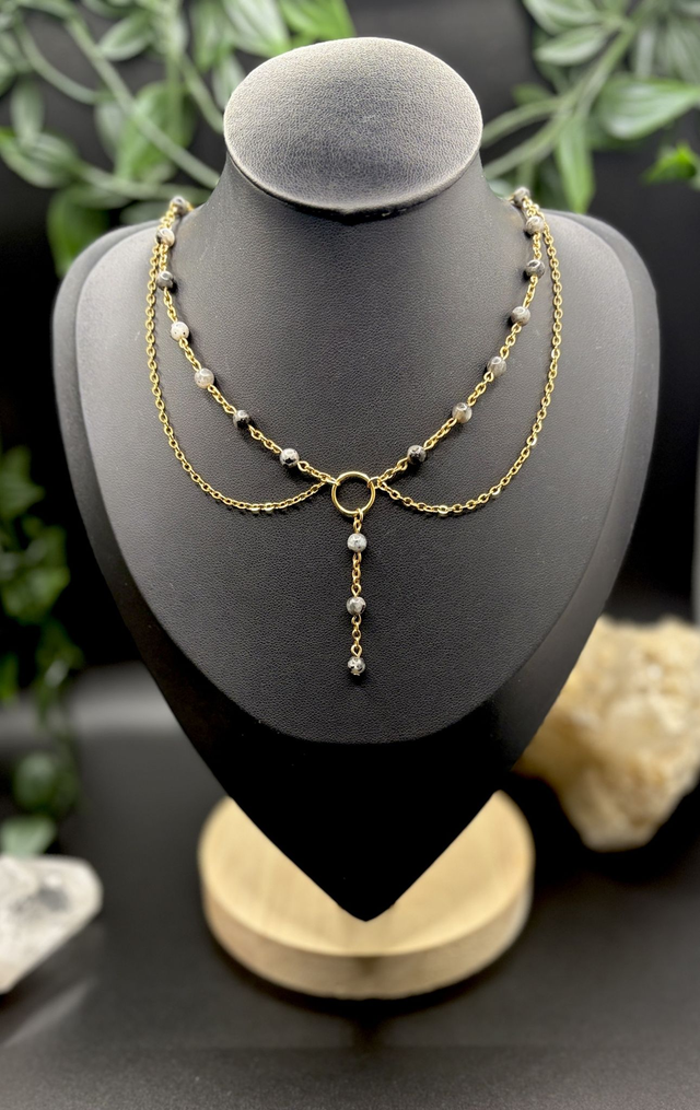 Finesse en labradorite grise - Dorée