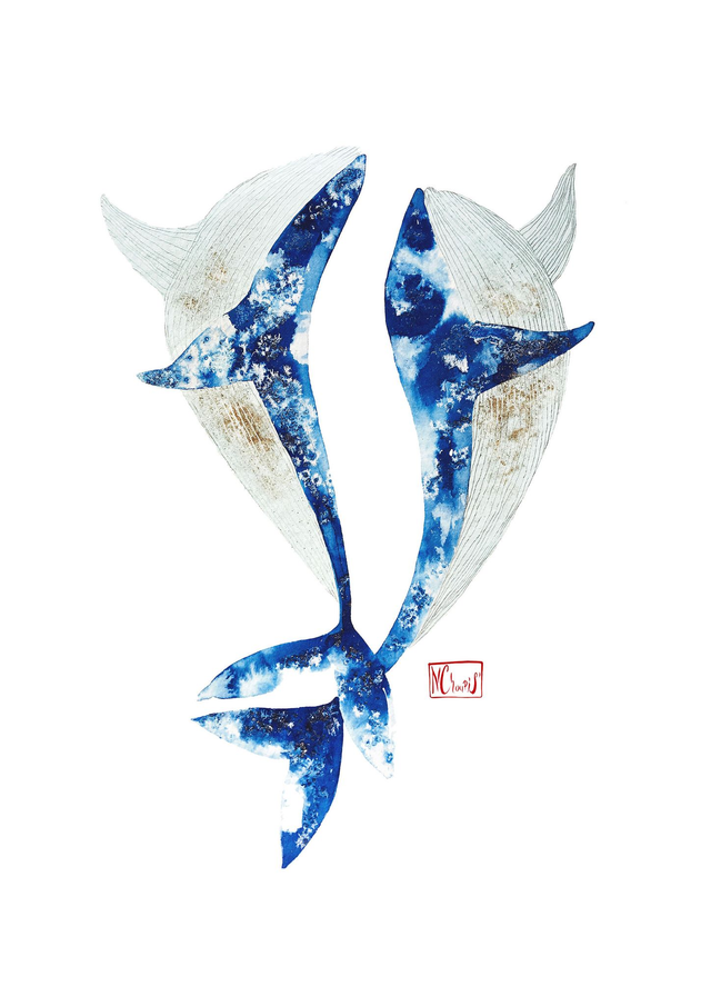 A- Illustrations A4 - Impression offset sur papier ivoire 320gr