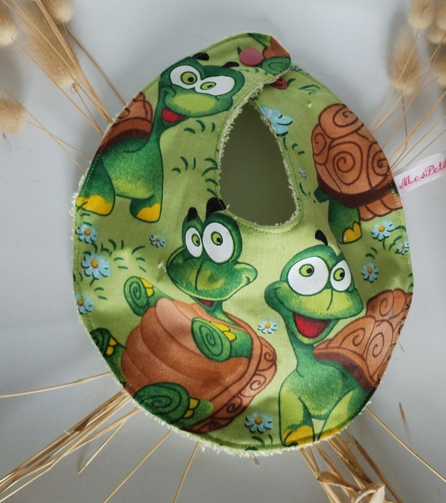Bavoir 0 à 6 mois - Tortue Rigolote