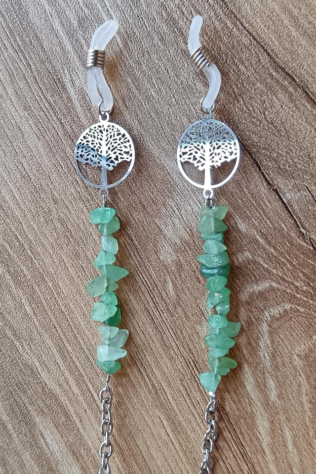Chaine de lunettes ARBRE DE VIE Intemporelle Aventurine