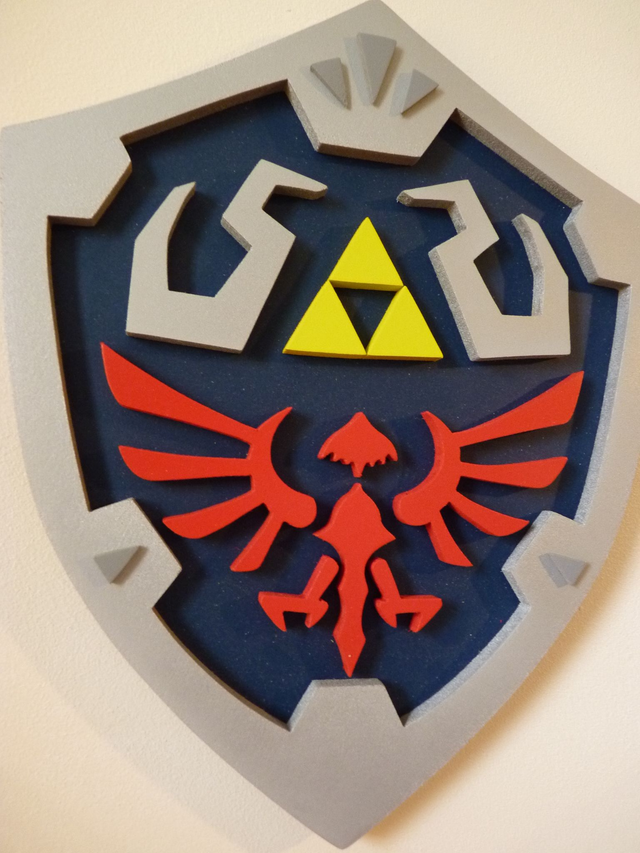 Bouclier Zelda - Décoration en Bois