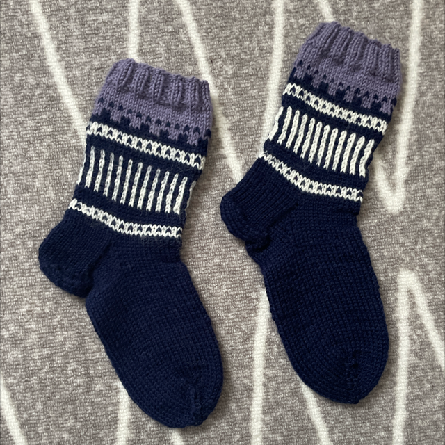 Stickade sockor 38-40