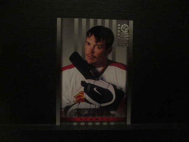 Theoren Fleury - NFL 1997 Donruss Studio Ice Hockey Original Trading Card #81