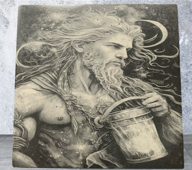 Slate Coaster - Celestial God