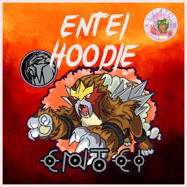 Entei Pokemon Hoodie 