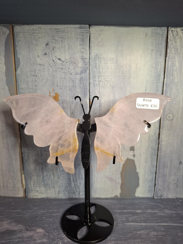 Rose Quartz Butterfly 