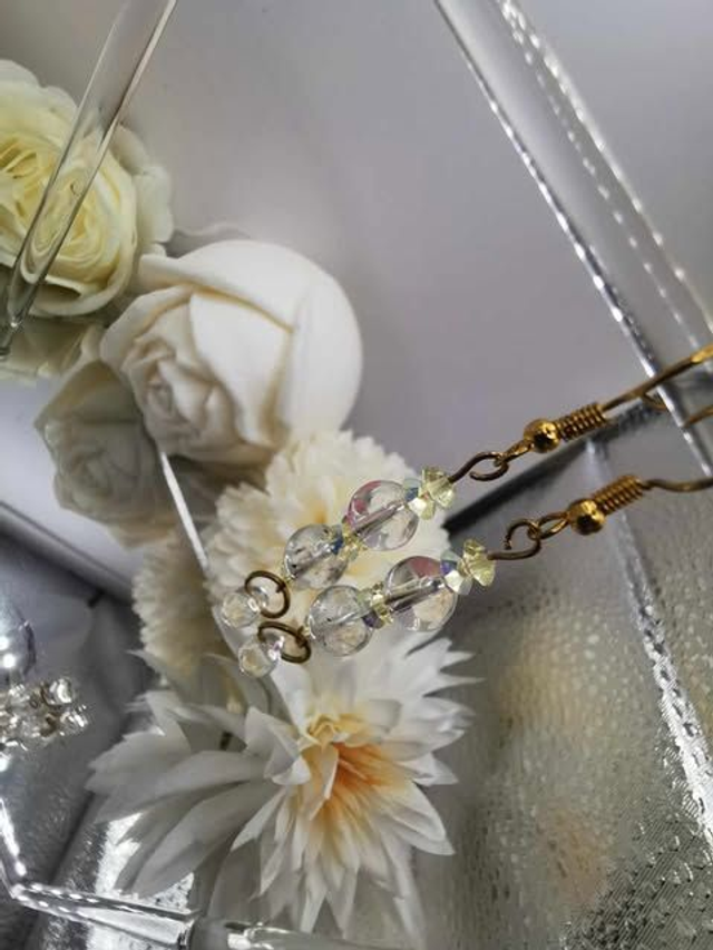 Boucles d'Oreilles en diamant herkimer