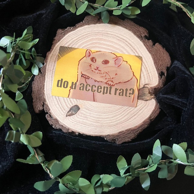 Sticker Tarjeta Crédito // do u accept rat?