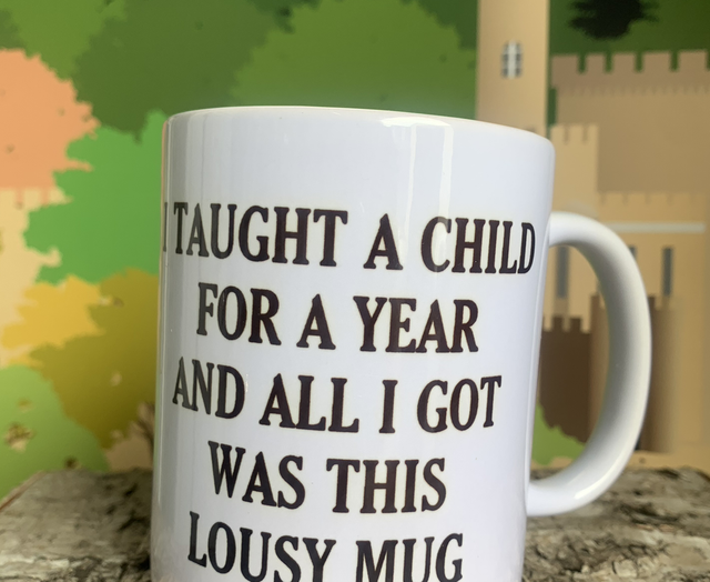 I taught a child for a year and all I got was this lousy mug - teacher gift