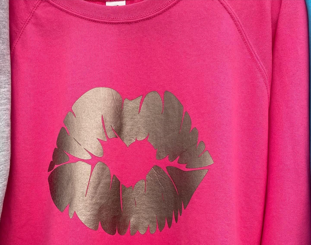 Pewter Lips on  Sweatshirt  | Tambas Prints