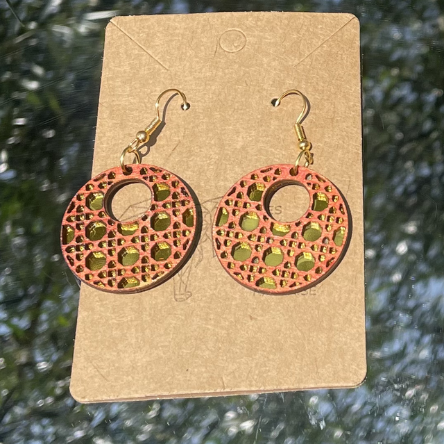 Boucles d oreilles oranges 