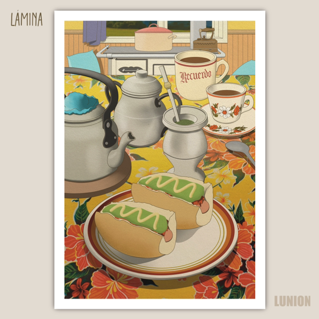 Completo en pan marraqueta 