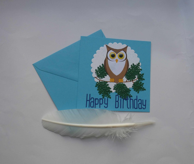 Happy birthday avec ce hibou