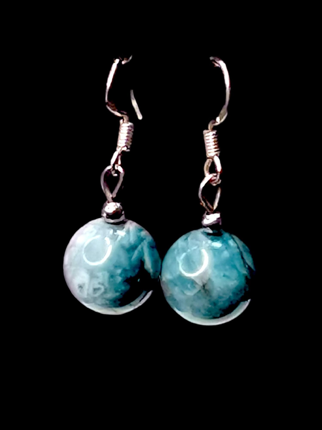 Boucles d&#039;oreilles apatite 
