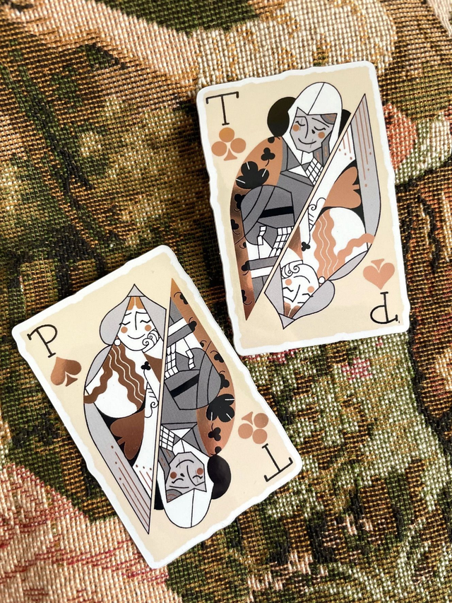 "Clover And Spade" Shiny Sticker