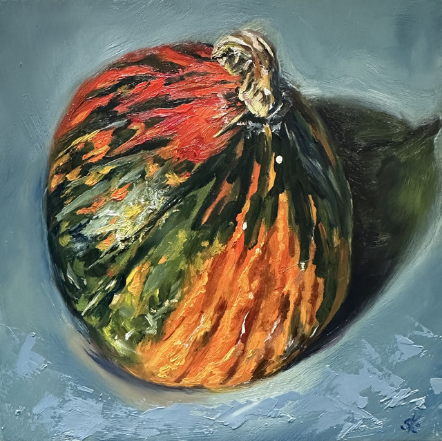 Kürbis - Feine Ölmalerei für dein Zuhause