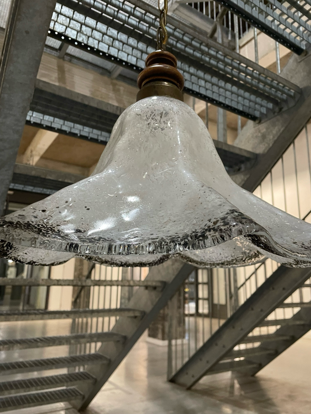 Vintage dik glazen Murano lamp