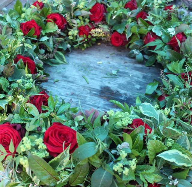 Red Rose Wreath 