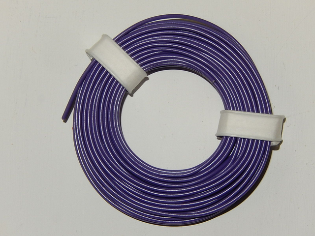 câble souple violet 0,14mm² 10ml Herkat 3619