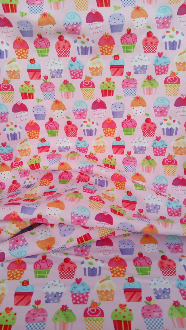 Stof: Cupcake stof 110cm breed