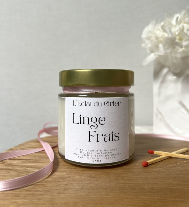Linge Frais - Bougie parfumée artisanale