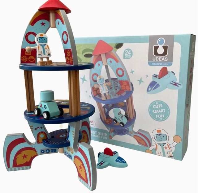 Wooden Rocket Ship