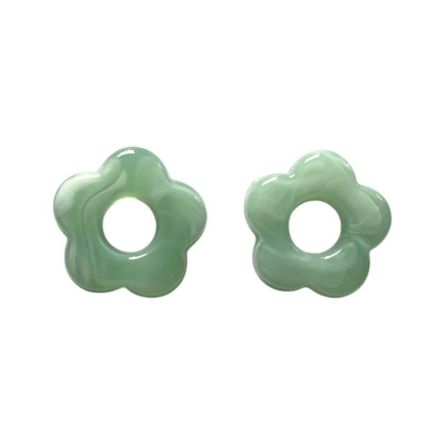 Fleurs en résine acrylique pour boucles d'oreilles fleurs personnalisable