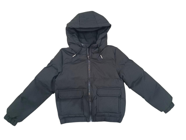 Doudoune capuche noir