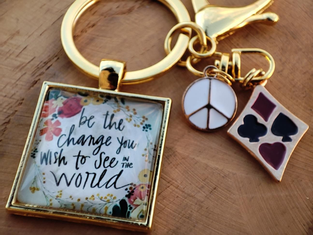 Porte Clé &#039; Change the World &#039;