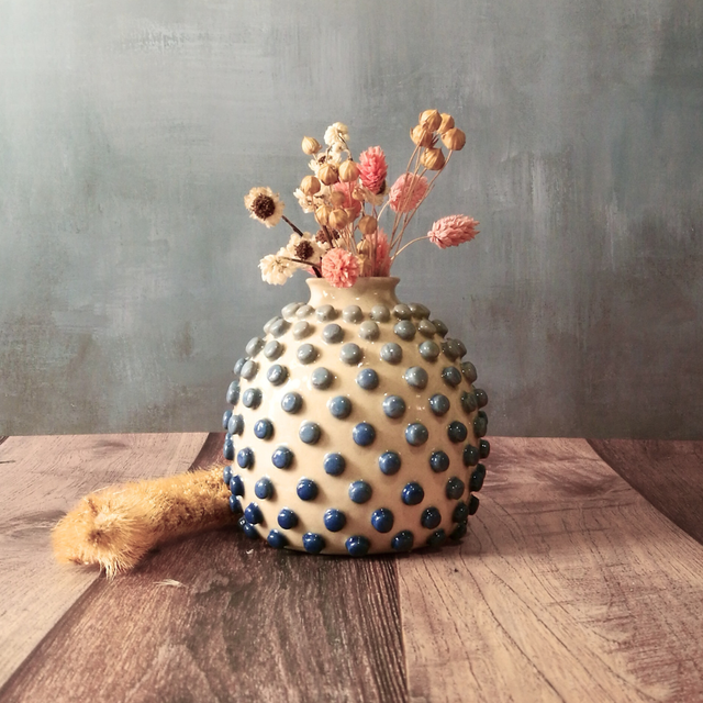 soliflore bulles bleu nuit