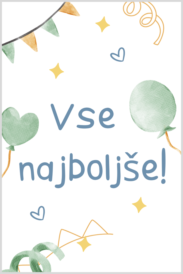 Voščilnica Vse najboljše