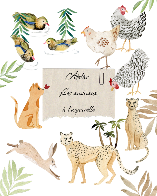 Atelier Animaux à l’Aquarelle