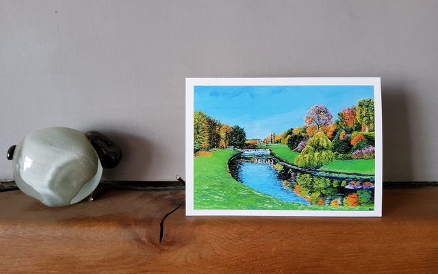 Fountains Abbey. Art card/ coaster