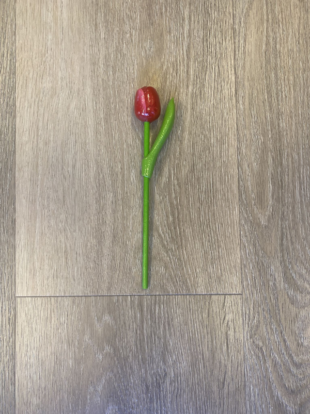 Tulp hout klein (alle kleuren)