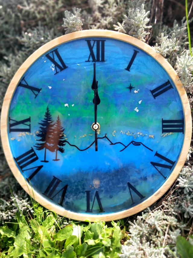Horloge blue 
