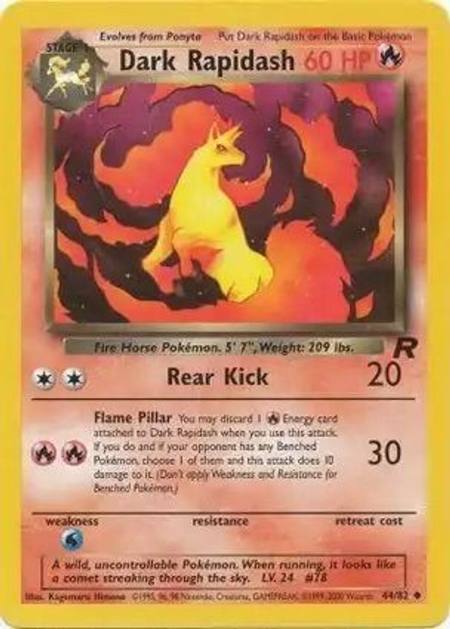 Dark Rapidash - 44/82 (Team Rocket Unlimited)