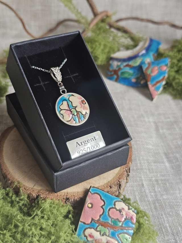 Pendentif Joséphine Emaux