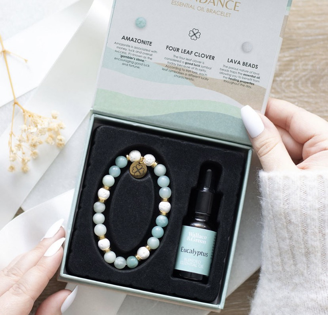 Abundance Amazonite Essential Oil Bracelet