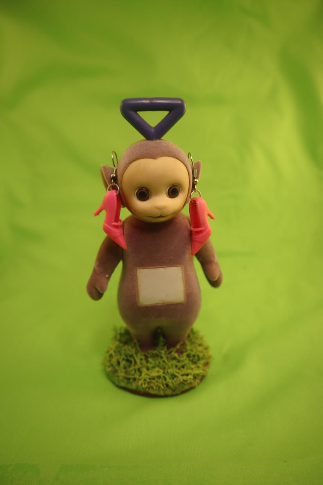 Paire de boucles d'oreilles talons rose