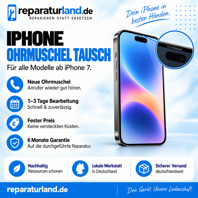 iPhone 11 Pro Max – Ohrmuschel-Austausch (Hörer) | Reparaturland