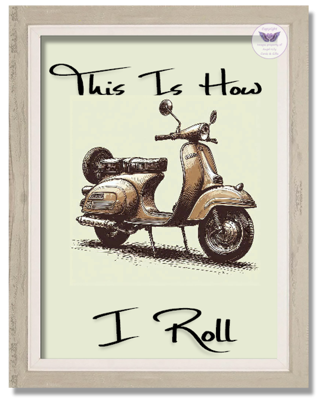 Scooter Weekender Framed Print - FR09