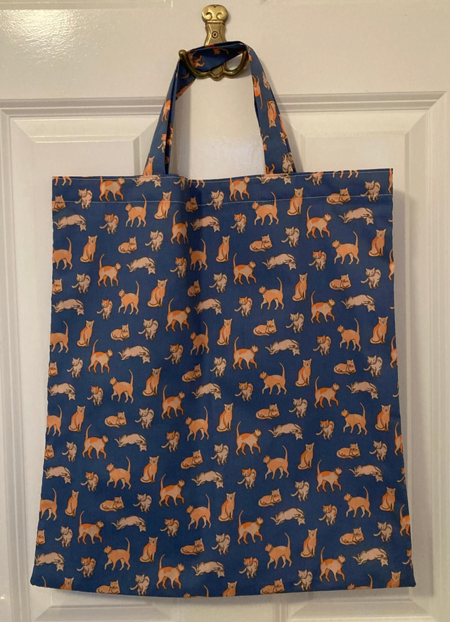 Unlined Tote Bag (Cats)