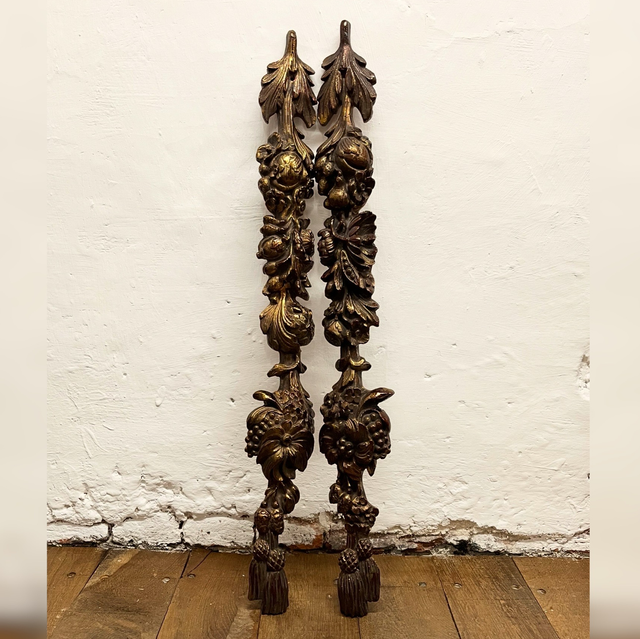 A Pair Of 20th Century Cast Resin Wall/ Window Plaques