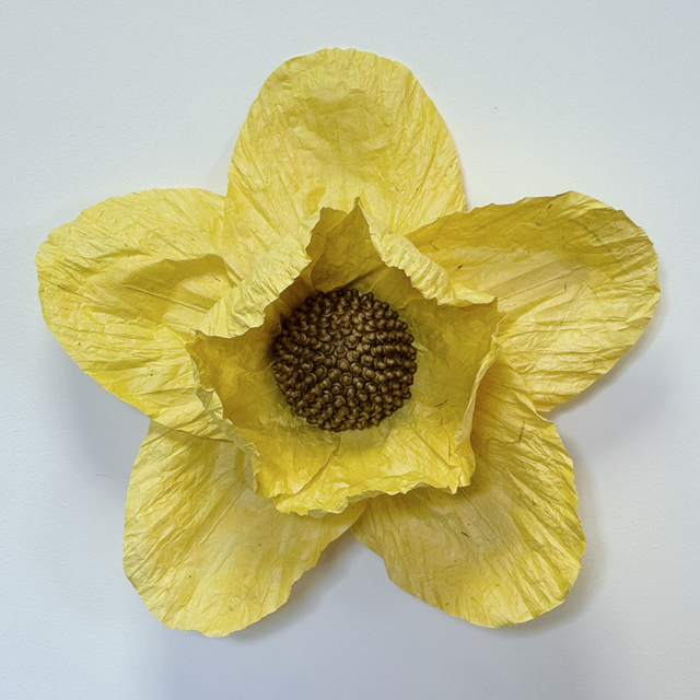 Fleur Géante taille S Jaune citron