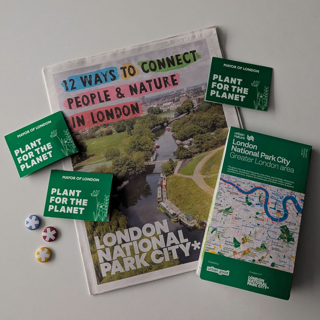 Winter Special London Urban Nature Map + Do London Differently Paper + Seed Packs + Badge