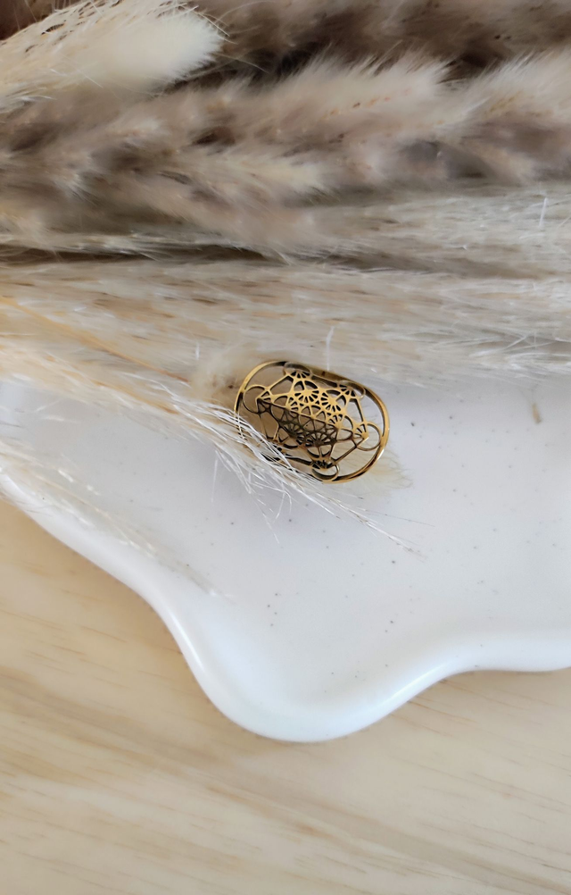 Bague Métatron acier